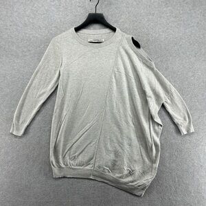 Gray Asymmetrical Knit Dress all saints